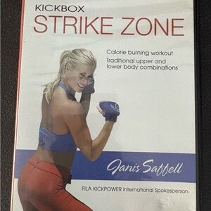 Kickbox Strike Zone DVD by Janis Saffell - Red and Blue